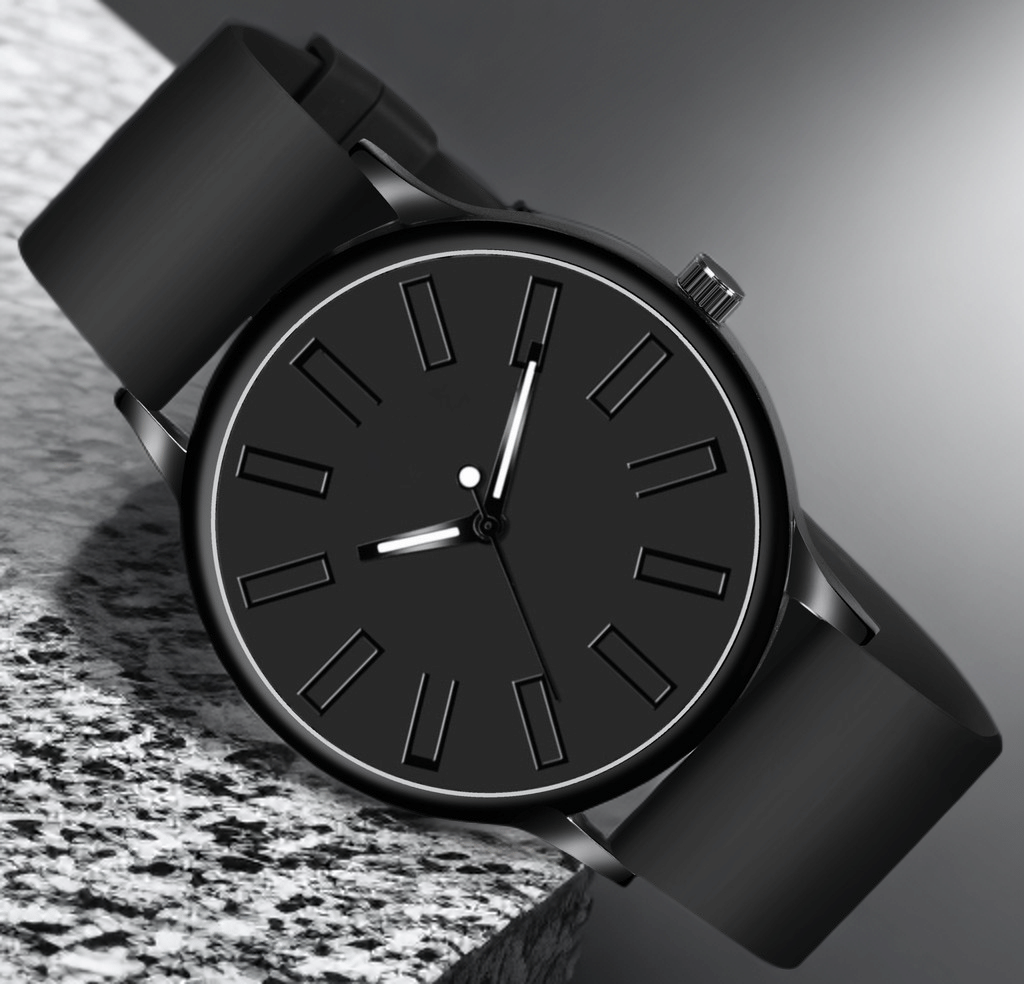 Shivark Black Silicon Analog Men's Watch
