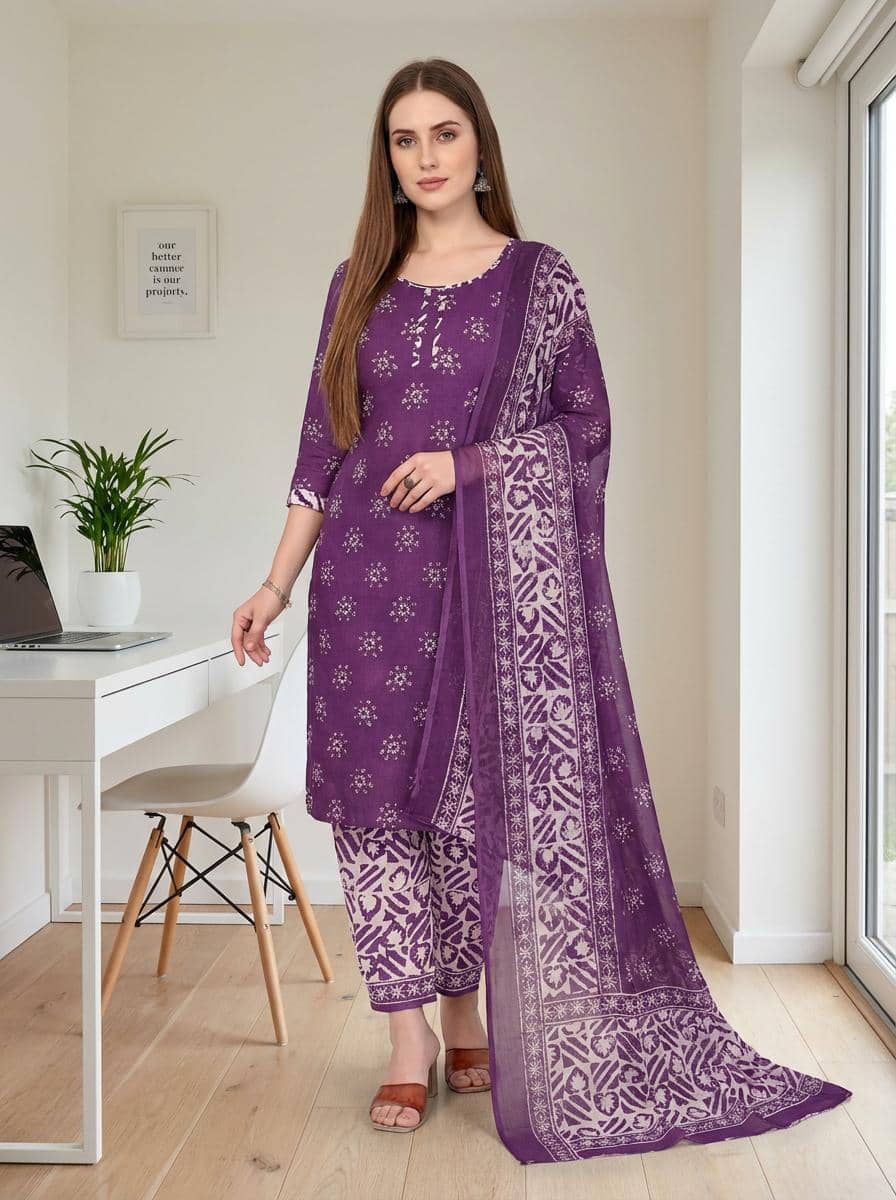 ANAND SAREES Women's Crepe Unstitched Salwar Suit - Unstitched Fabrics | Buy online on ZillyBuy