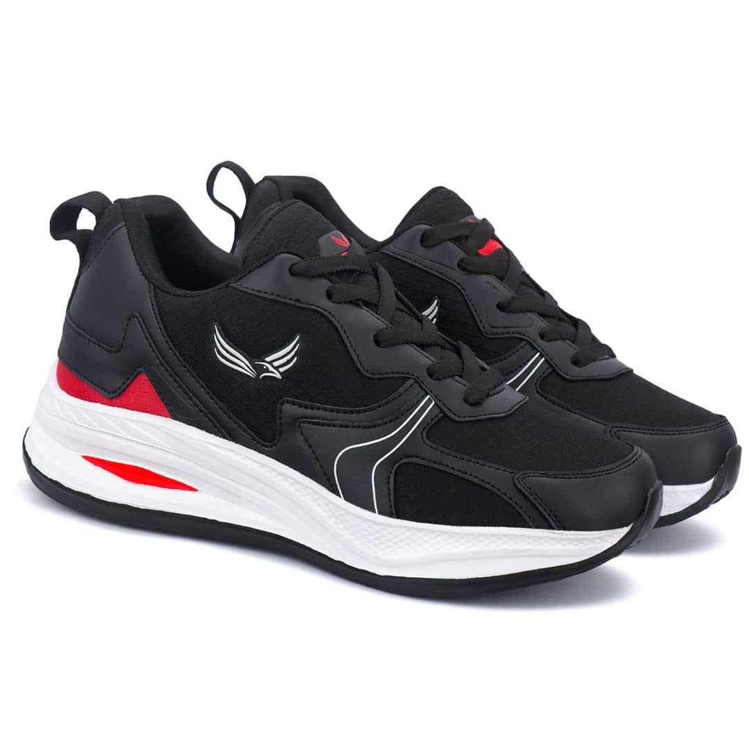 Bersache Sports Shoes Black Men's Sports Running Shoes - Sports Shoes | Buy online on ZillyBuy