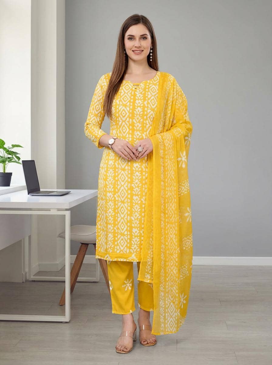 Kashvi Sarees Women's Crepe Unstitched Salwar Suit - Unstitched Fabrics | Buy online on ZillyBuy