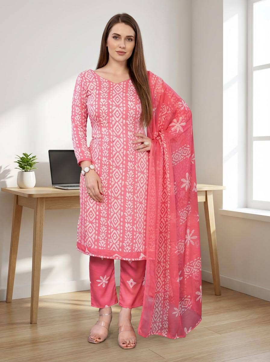 Lookslady Preity Zinta Yellow Pure Georgette Semi Stitch Dress With  Orange-Maroon Chiffon Dupatta