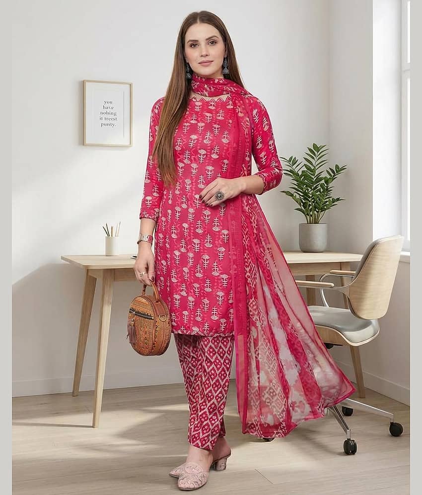 Kashvi Sarees Women's Crepe Unstitched Salwar Suit - Unstitched Fabrics | Buy online on ZillyBuy