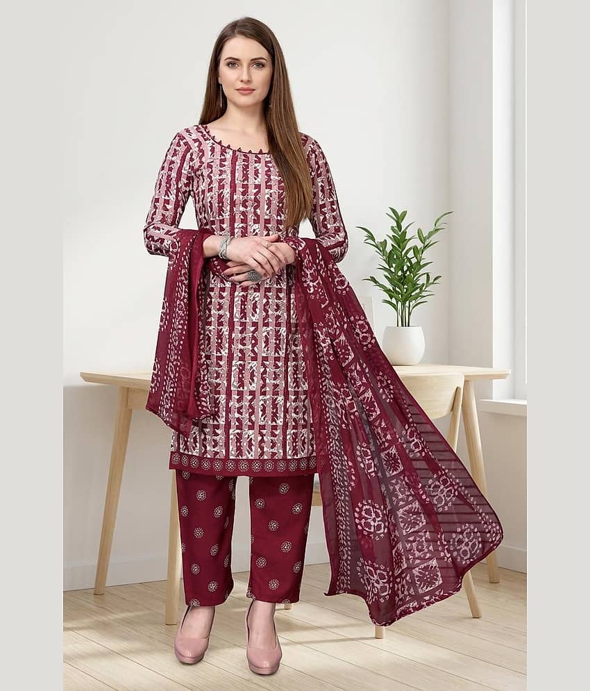 Kashvi Sarees Women's Crepe Unstitched Salwar Suit - Unstitched Fabrics | Buy online on ZillyBuy