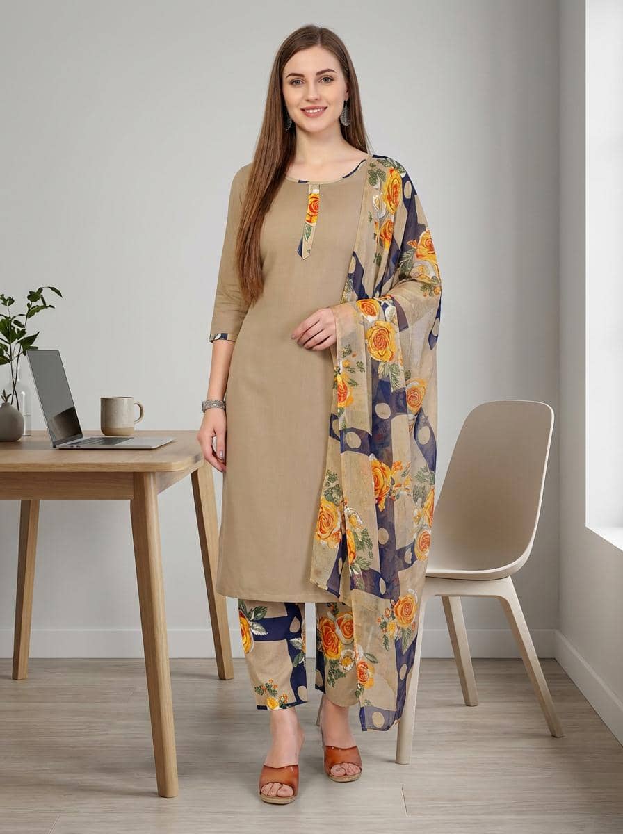 Kashvi Sarees Women's Crepe Unstitched Salwar Suit - Unstitched Fabrics | Buy online on ZillyBuy