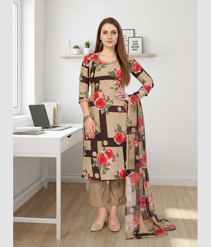 Kashvi Sarees Women's Crepe Unstitched Salwar Suit - Unstitched Fabrics | Buy online on ZillyBuy