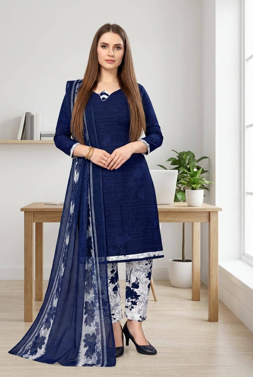 Kashvi Sarees Women's Crepe Unstitched Salwar Suit - Unstitched Fabrics | Buy online on ZillyBuy