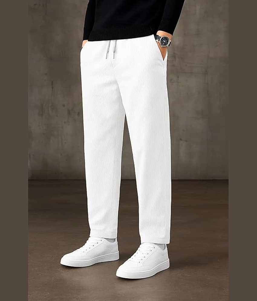 bluecorp enterprise Regular Men's Trouser - White ( Pack of 1 ) - Trousers | Buy online on ZillyBuy