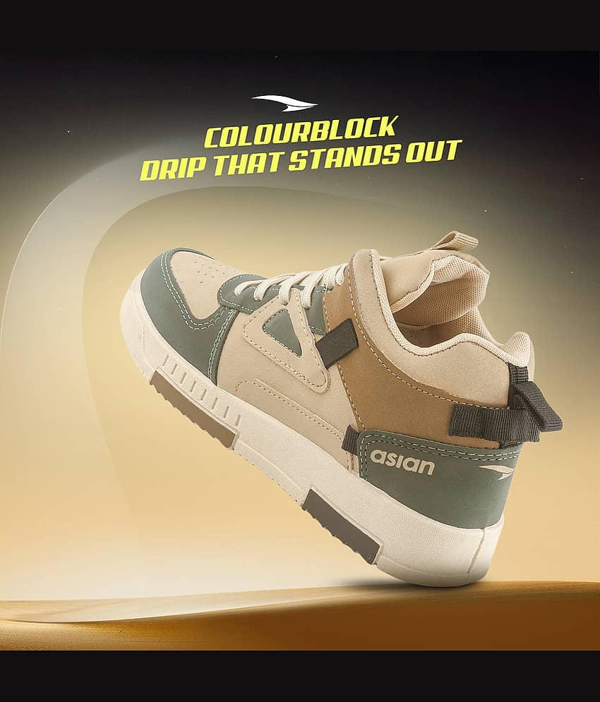 Buy ASIAN TARZAN-11 Beige Men's Sneakers - Image 4
