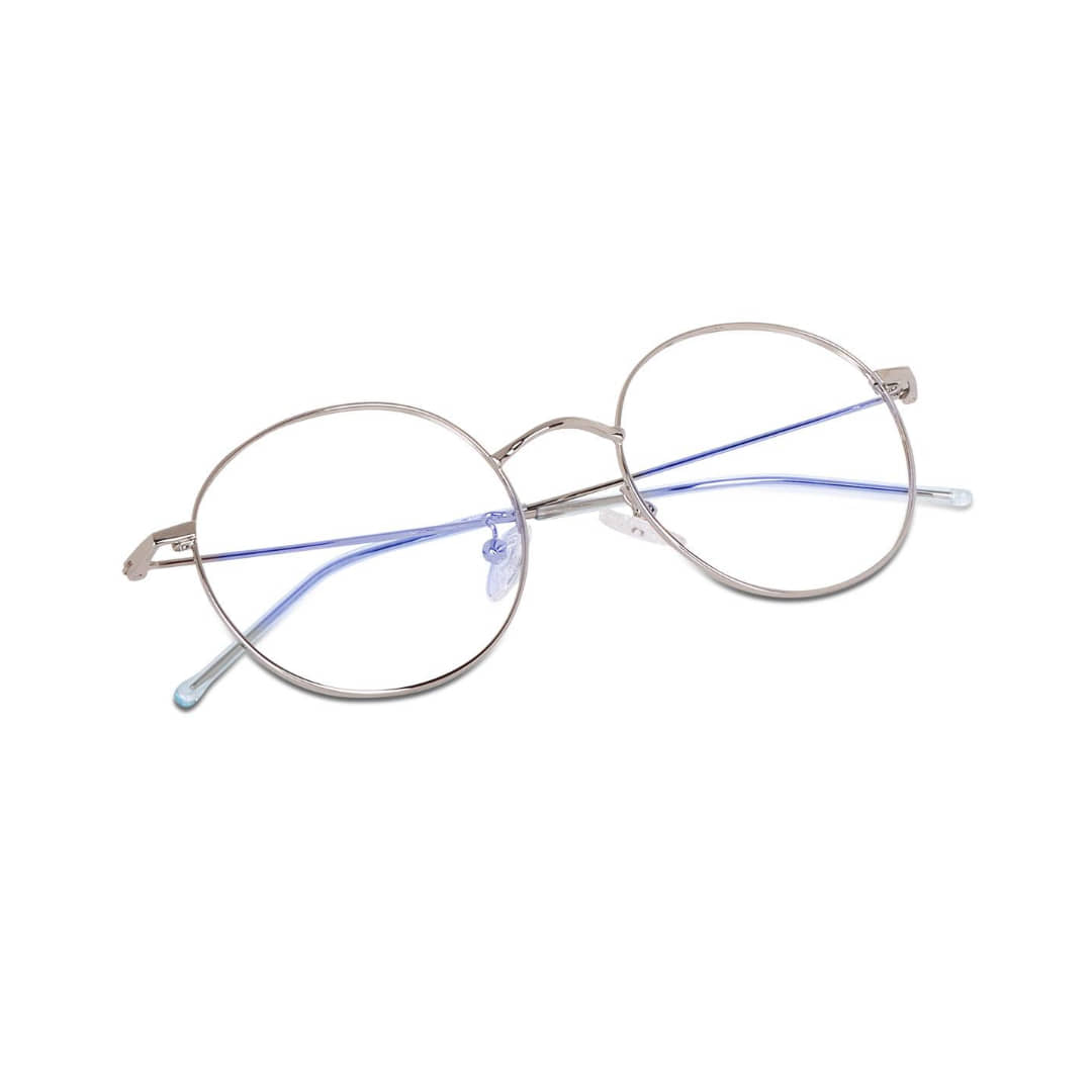Admire Silver Full Rim Round Computer Glasses ( Pack of 1 )