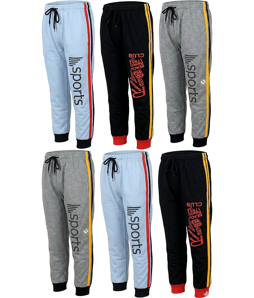 MATRIX ENTERPRISES Pack of 6 Boys Polyester Trackpant ( Multicolor 1 ) - Track Pants | Buy online on ZillyBuy