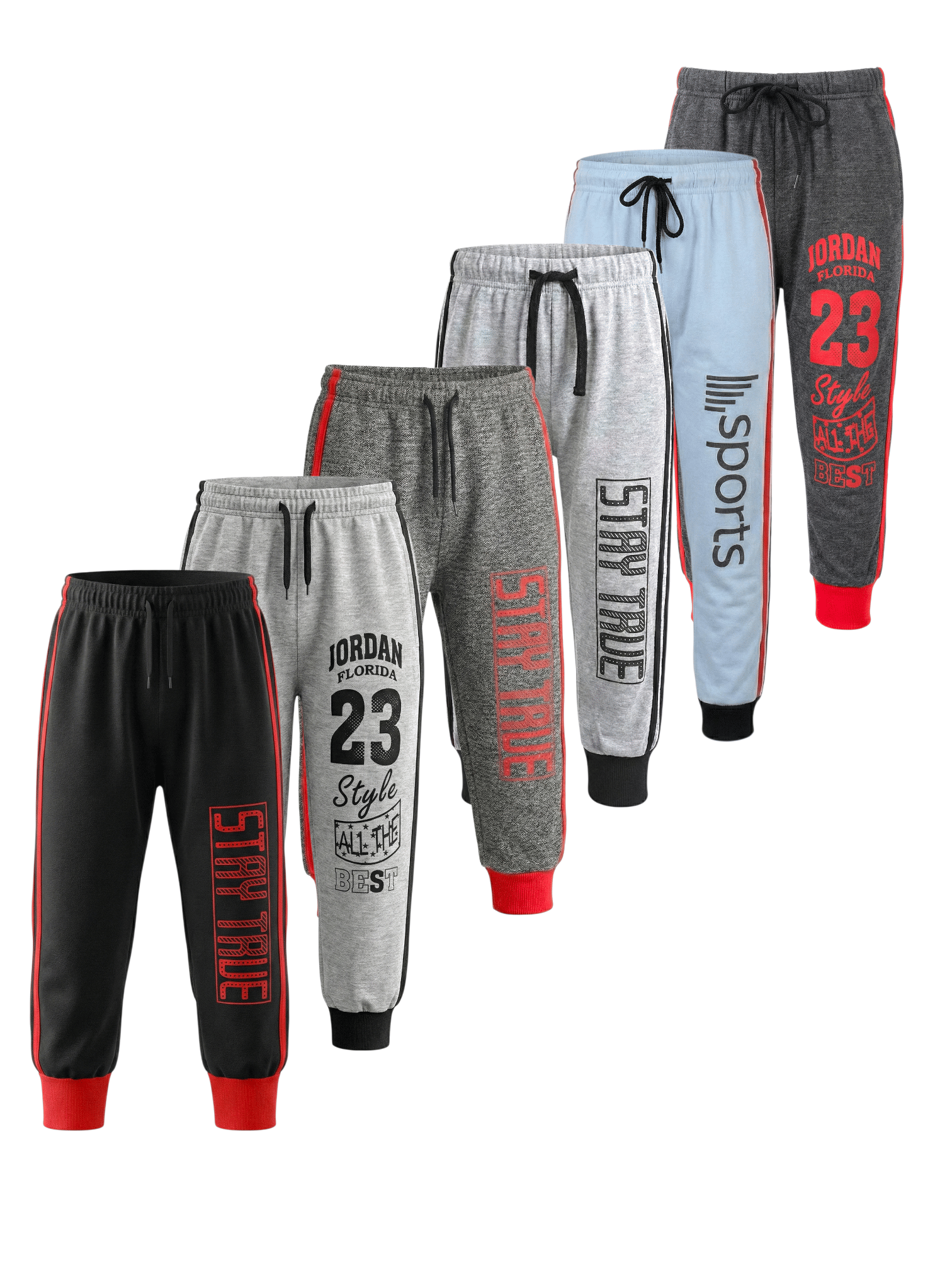 MATRIX ENTERPRISES Pack of 6 Boys Polyester Trackpant ( Multi Color ) - Track Pants | Buy online on ZillyBuy