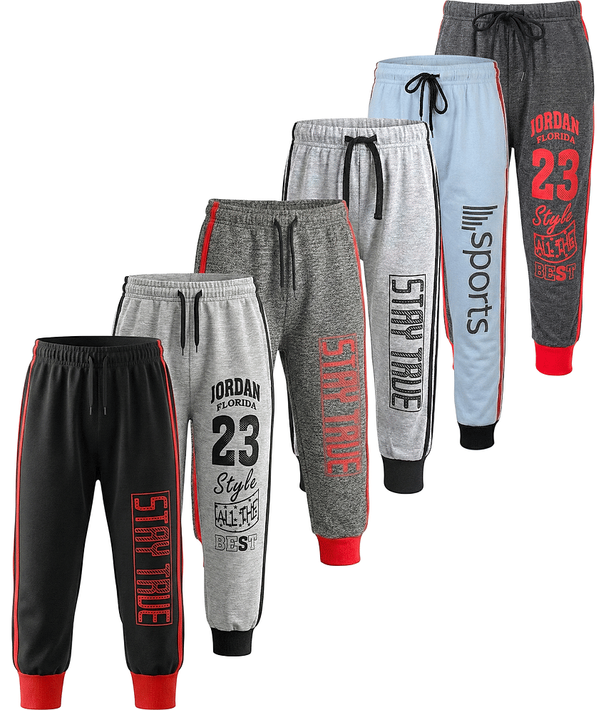 MATRIX ENTERPRISES Pack of 6 Boys Polyester Trackpant ( Multi Color ) - Track Pants | Buy online on ZillyBuy