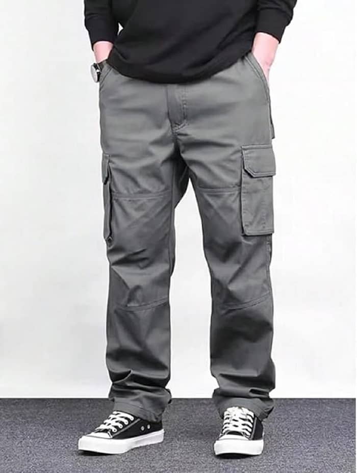 AGRAYYANA Loose Men's Cargos - Dark Grey ( Pack of 1 ) - Trousers | Buy online on ZillyBuy