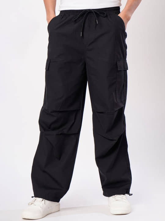 Bene Kleed Loose Men's Cargos - Black ( Pack of 1 ) - Trousers | Buy online on ZillyBuy