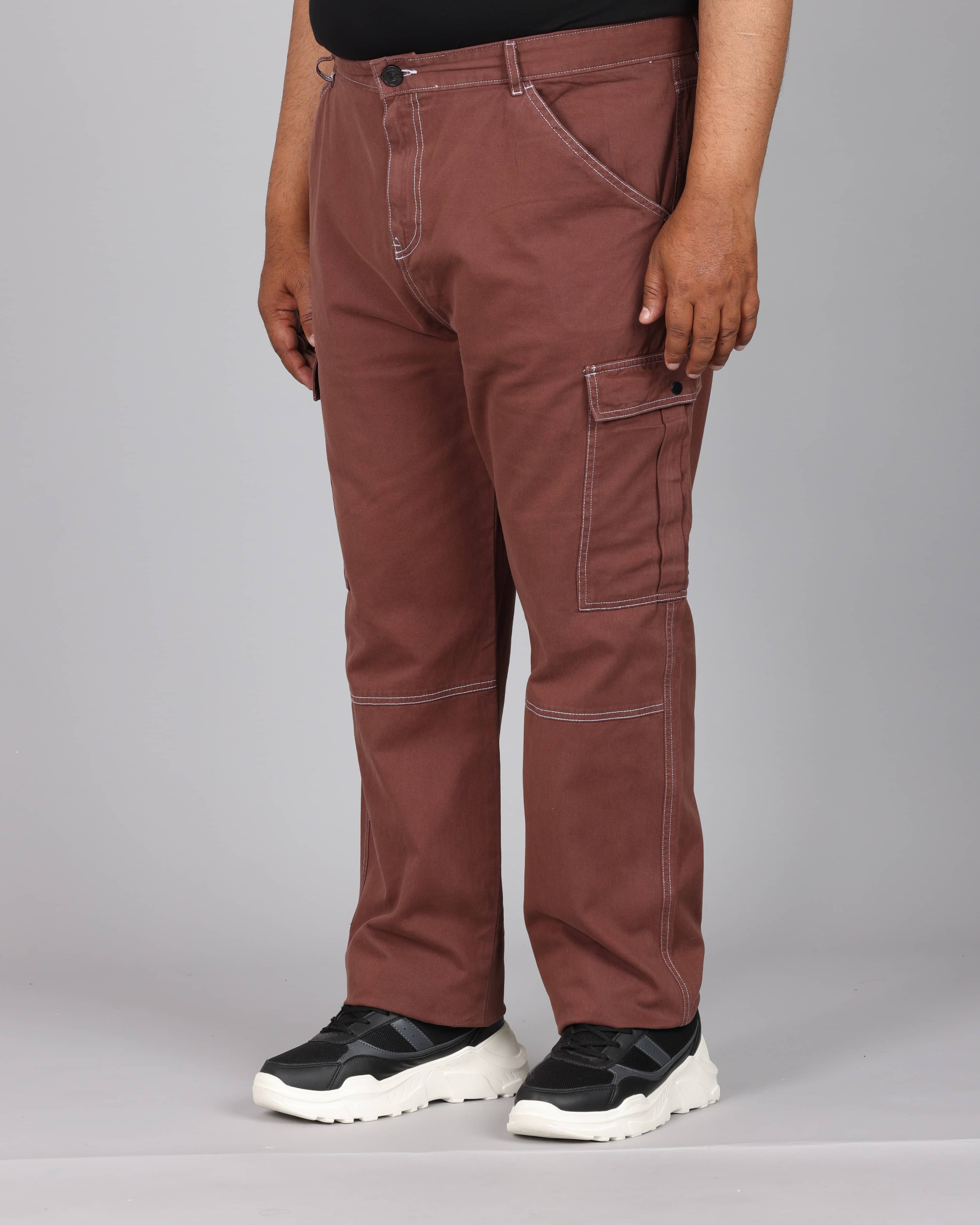 Bene Kleed Relax Men's Cargos - Brown ( Pack of 1 ) - Trousers | Buy online on ZillyBuy