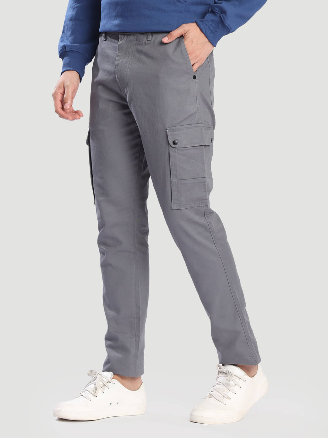 Bene Kleed Slim Men's Cargos - Grey ( Pack of 1 ) - Trousers | Buy online on ZillyBuy