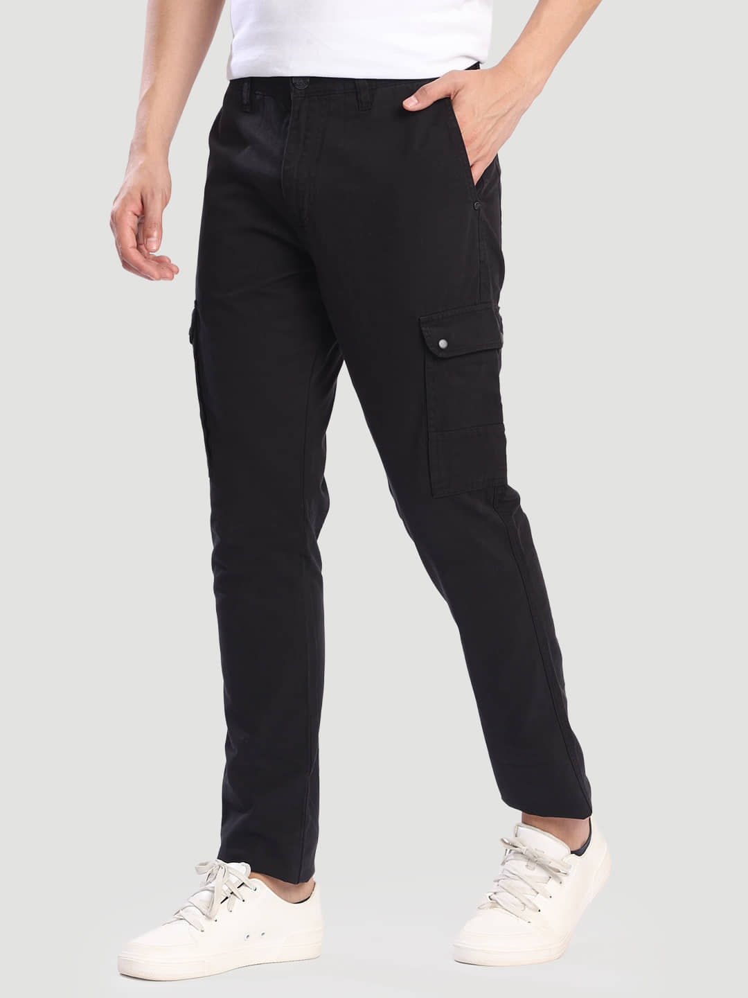 Bene Kleed Slim Men's Cargos - Black ( Pack of 1 ) - Trousers | Buy online on ZillyBuy