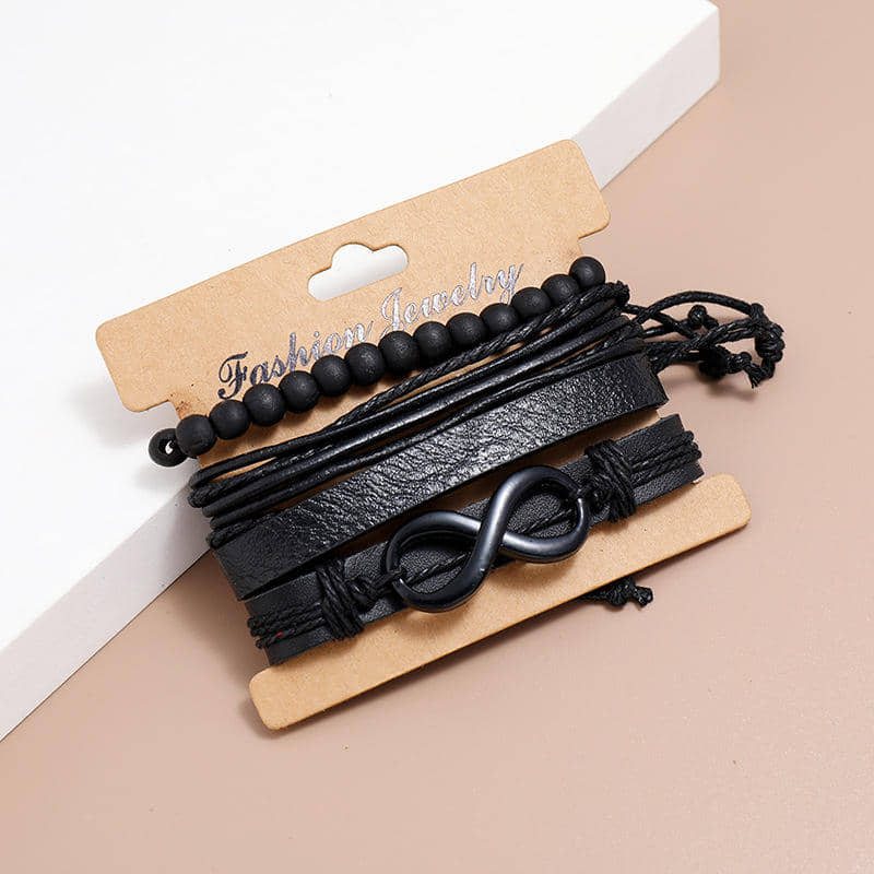 FASHION FRILL Black Bracelet ( Pack of 4 ) - Bangles & Bracelets | Buy online on ZillyBuy