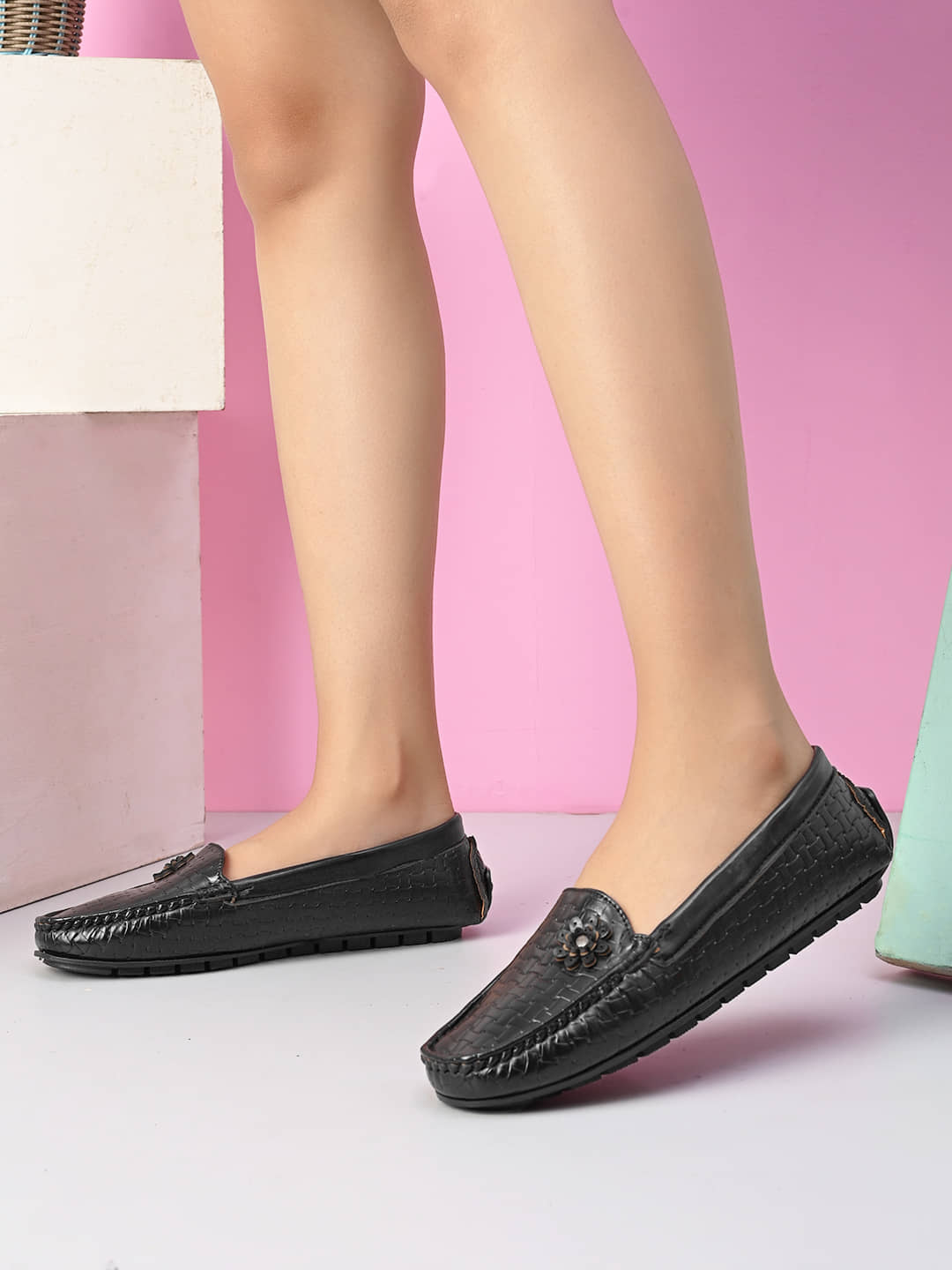 Sir Corbett Black Women's Loafers - Casual Shoes | Buy online on ZillyBuy
