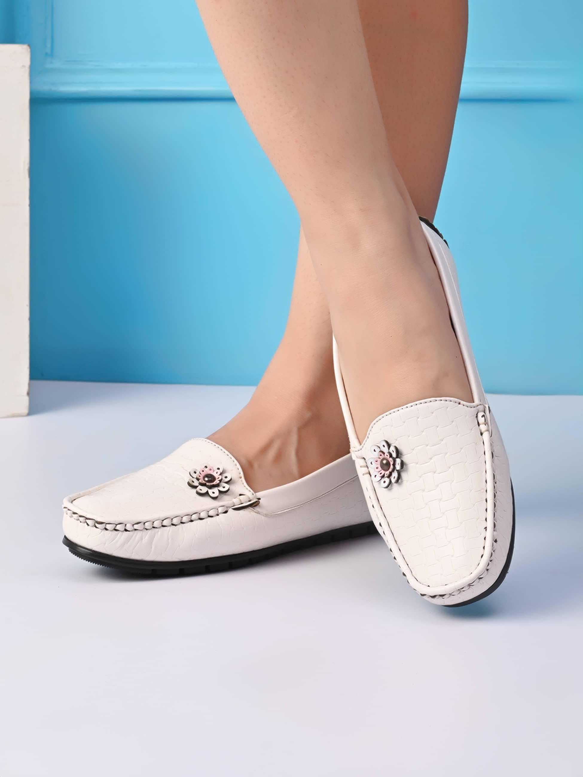 Sir Corbett White Women's Loafers - Casual Shoes | Buy online on ZillyBuy
