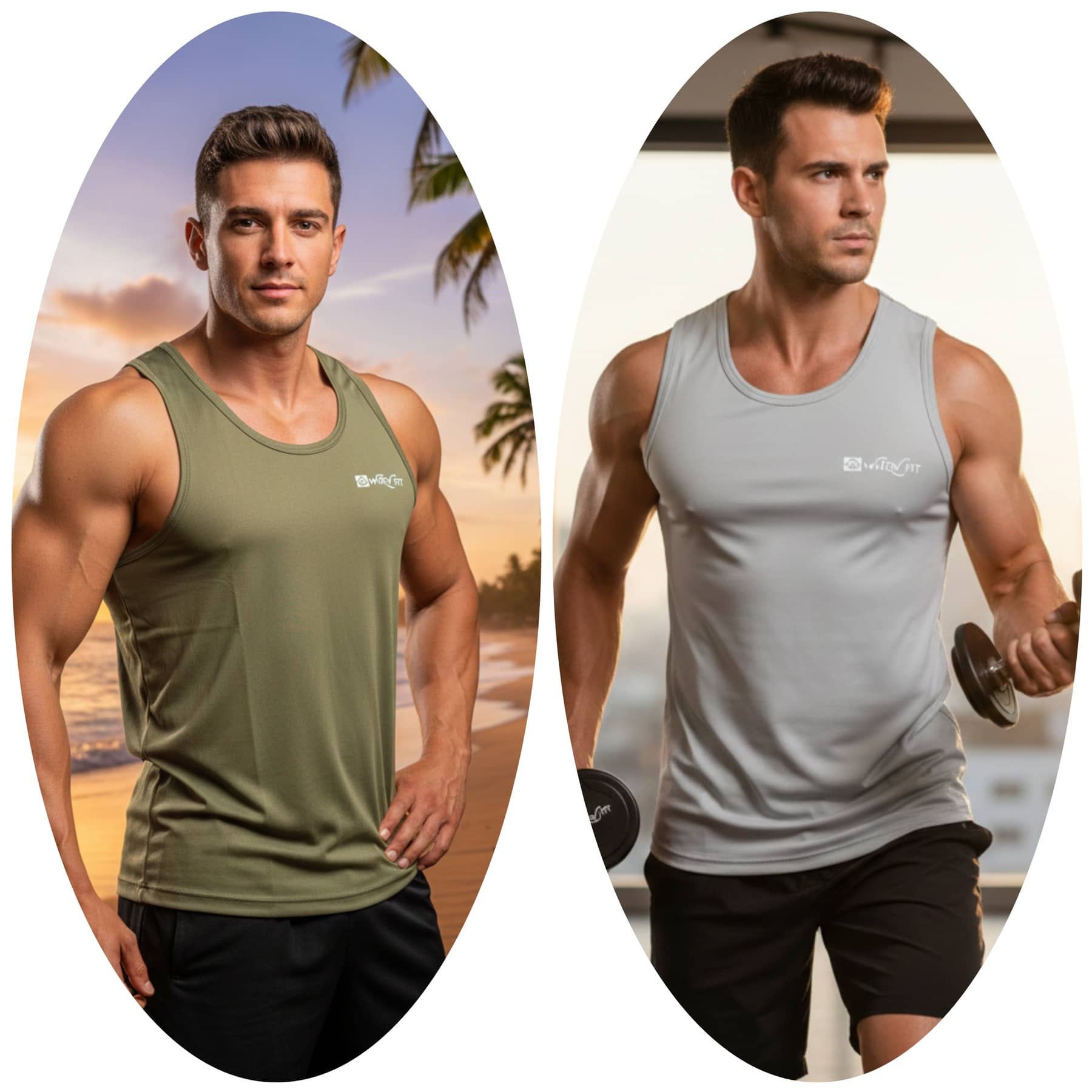 WHEY FIT Pack of 2 Polyester Gym Vest For Men ( Multicolor ) - Nightwear & Loungewear | Buy online on ZillyBuy