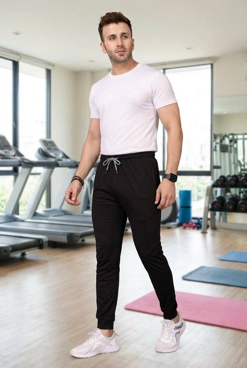 ANAND SAREES BLACK Lycra Men's Trackpants ( Pack of 1 ) - Track Pants | Buy online on ZillyBuy