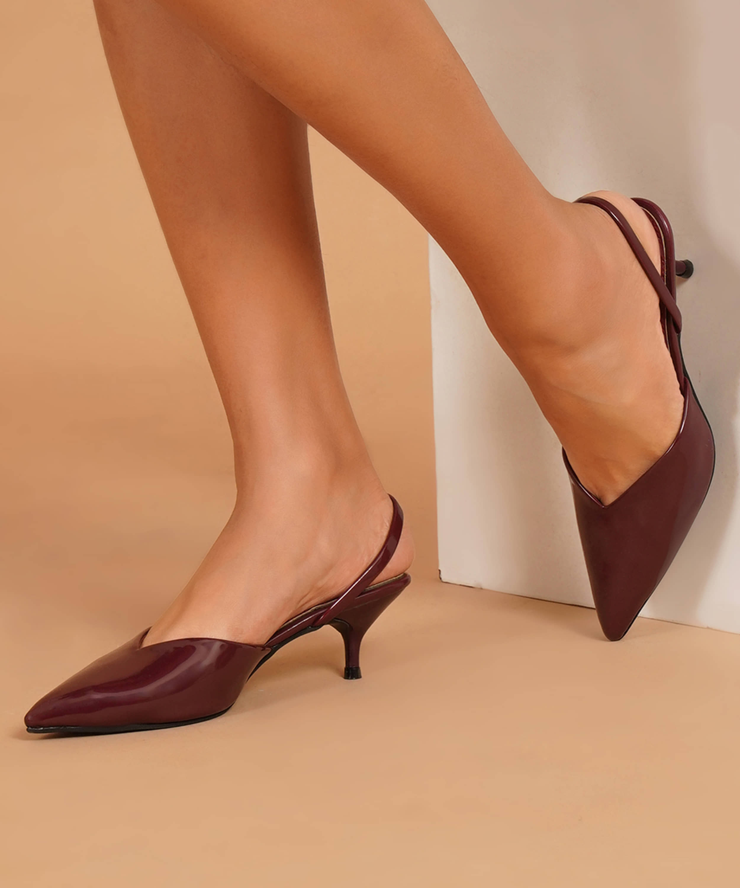 JM Looks Maroon Women's Sandal Heels - Heels | Buy online on ZillyBuy