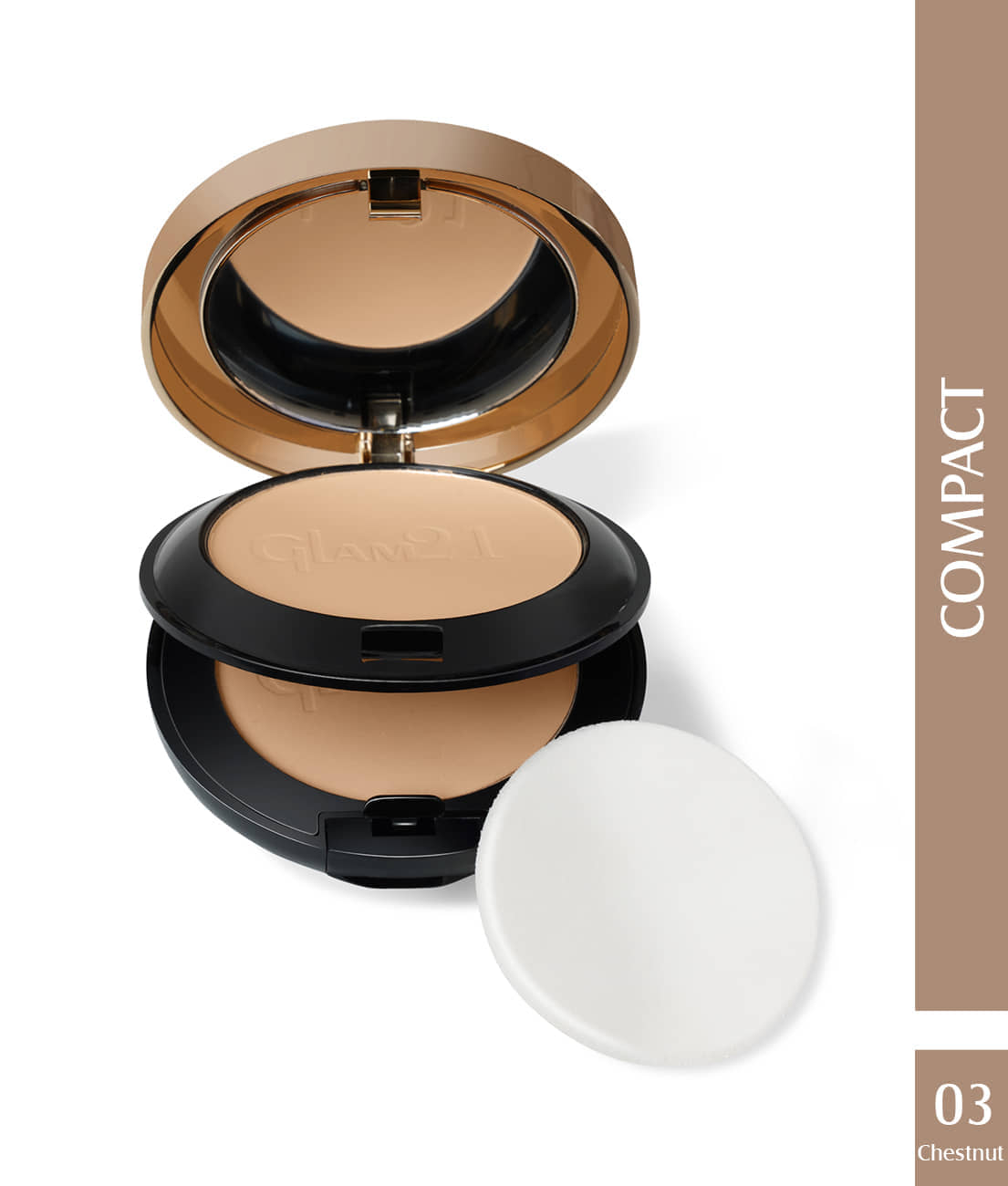 Glam21 HD Oil Control Powder-Natural Ivory Pressed Powder Light Light SPF 1 20 g