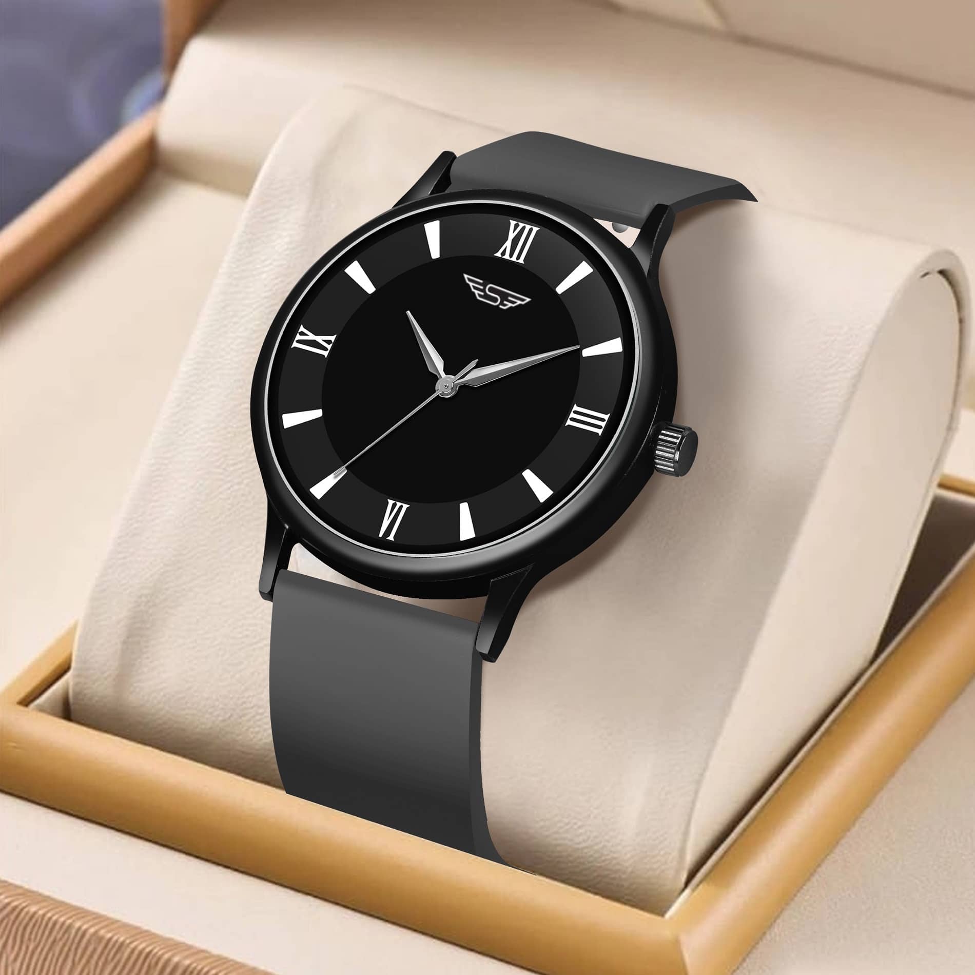 Shivark Light Grey Silicon Analog Men's Watch