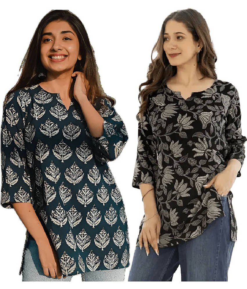 AK FASHION MALL Women Viscose Rayon Printed Straight Kurti ( Multicolor4 ) - Kurtis, Tunics | Buy online on ZillyBuy