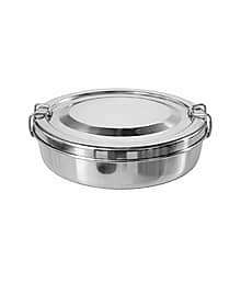 Dynore 500 ML Oval Lunch Box Stainless Steel Lunch Box 1