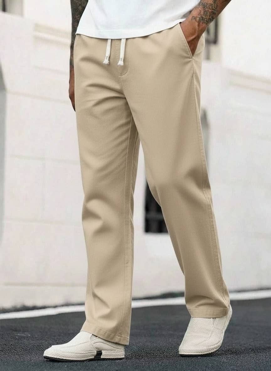 HARPITA Regular Men's Korean Pant - Beige ( Pack of 1 ) - Trousers | Buy online on ZillyBuy