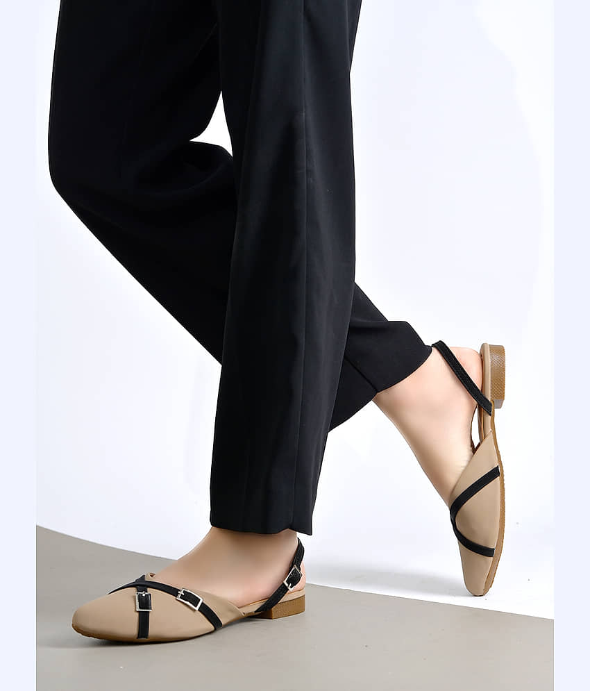 NZS Beige Women's Casual Ballerinas - Casual Shoes | Buy online on ZillyBuy