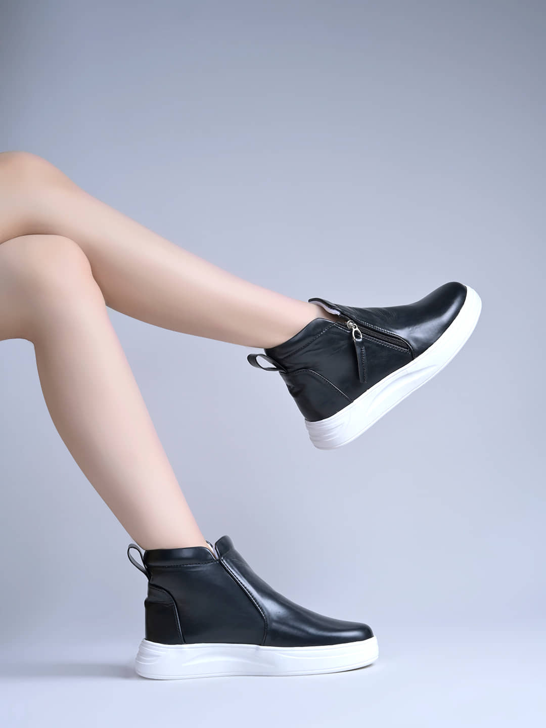 NZS Black Women's Ankle Length Boots