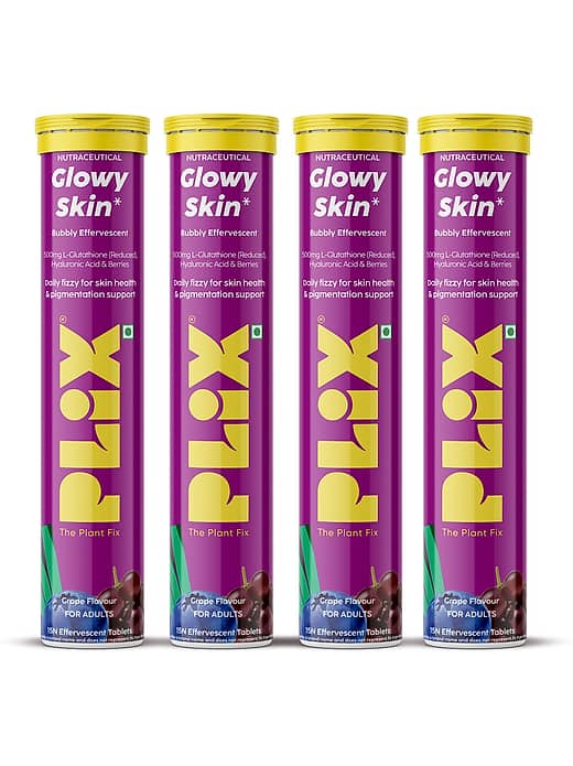 glutathione for skin plix Buy The Plant Fix Glowy Tablets 500mg L-Glutathione & Vitamin C Pack Of 4, Grape (4 x 15 Tablets) - Price ₹1949 Trimethylglycine (TMG) Supplement | Healthy Radiance Size:15ml Glass