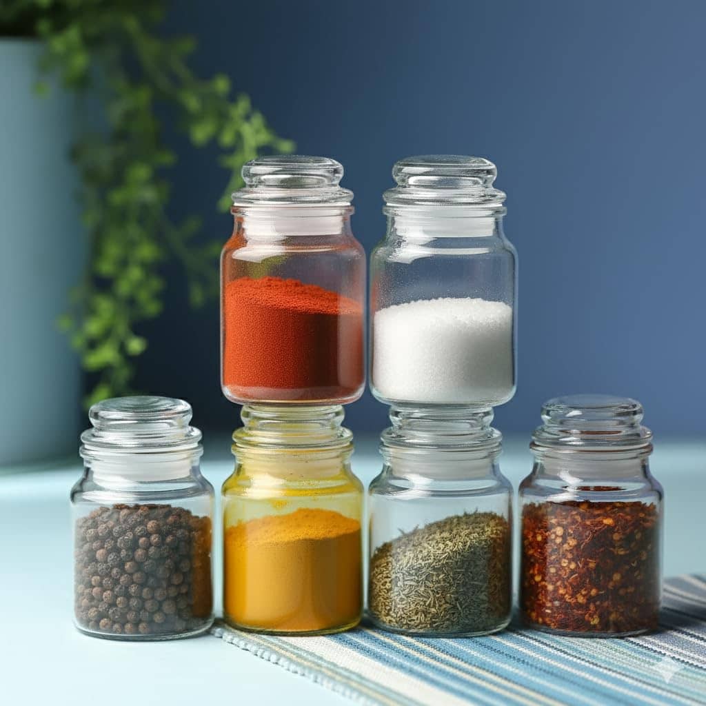 AFAST Glass Food Container Glass Transparent Food Container ( Set of 6 )