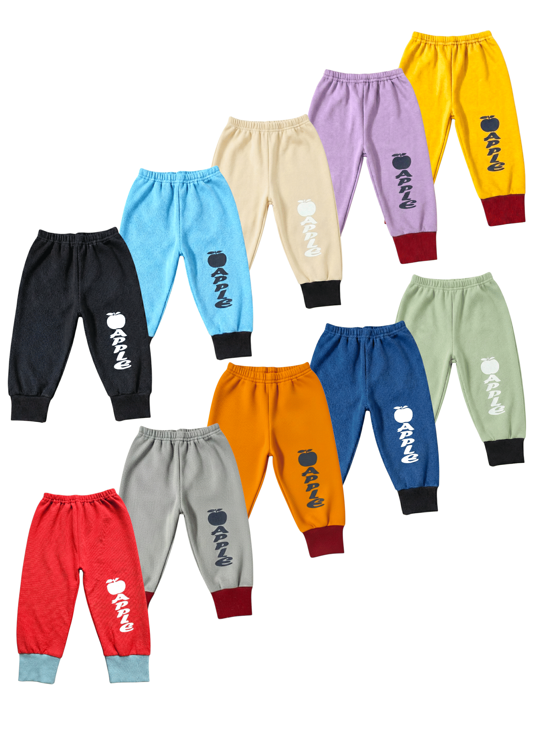 MATRIX ENTERPRISES Pack of 10 Boys Cotton Blend Trackpant ( Multicolor ) - Track Pants | Buy online on ZillyBuy