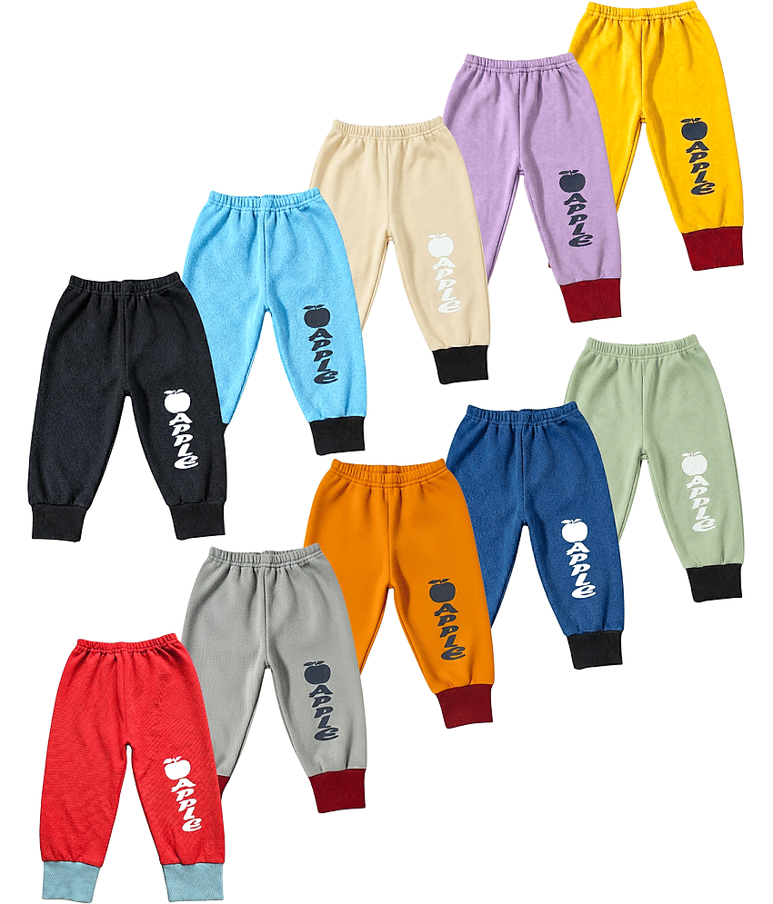 MATRIX ENTERPRISES Pack of 10 Boys Cotton Blend Trackpant ( Multicolor ) - Track Pants | Buy online on ZillyBuy