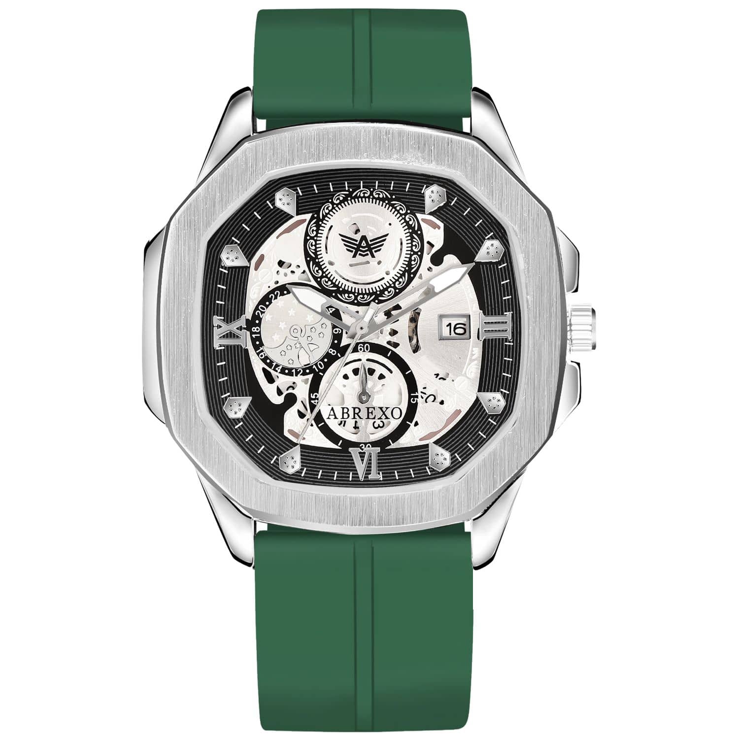 Abrexo Green Silicon Analog Men's Watch
