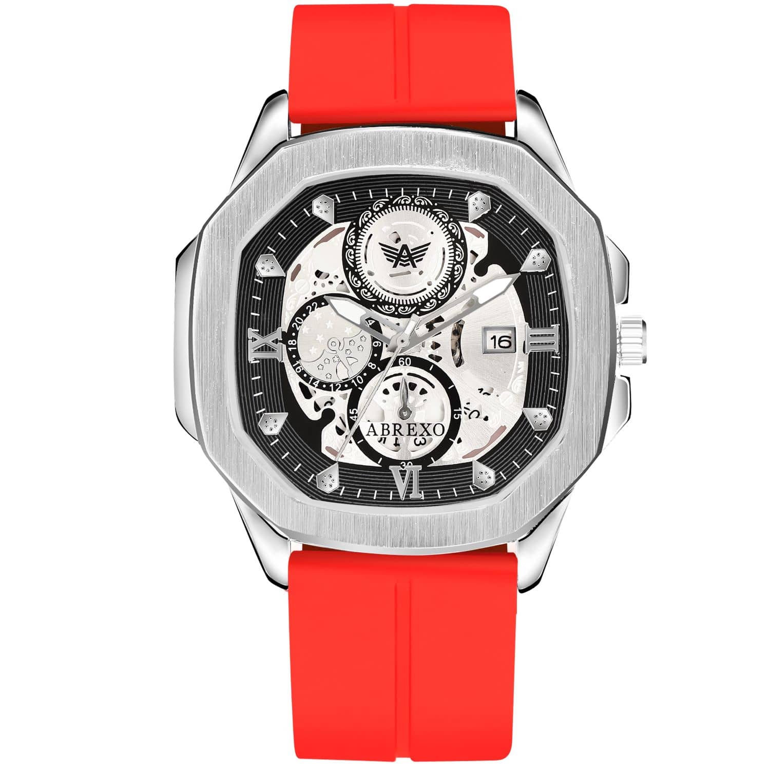 Abrexo Red Silicon Analog Men's Watch