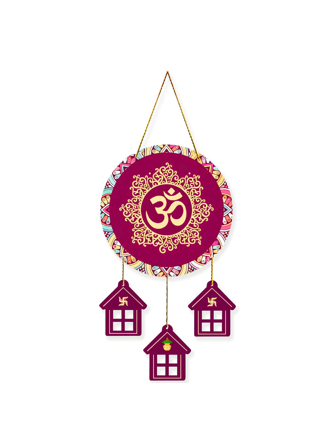 Positive Vibe Lifestyle Traditional Door Hanging 1 ft Multi ( Pack of 1 )