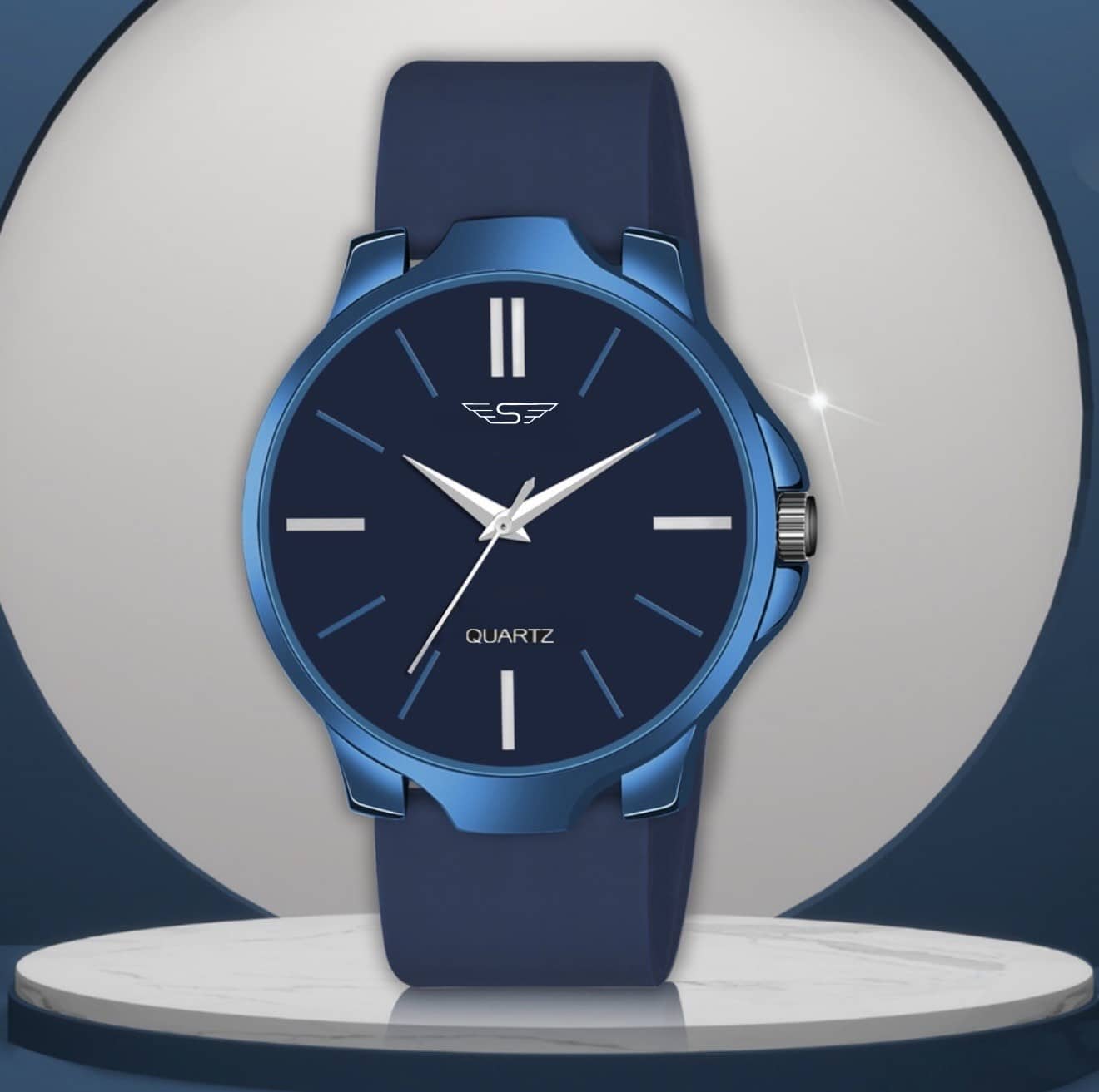 Shivark Green Silicon Analog Men's Watch