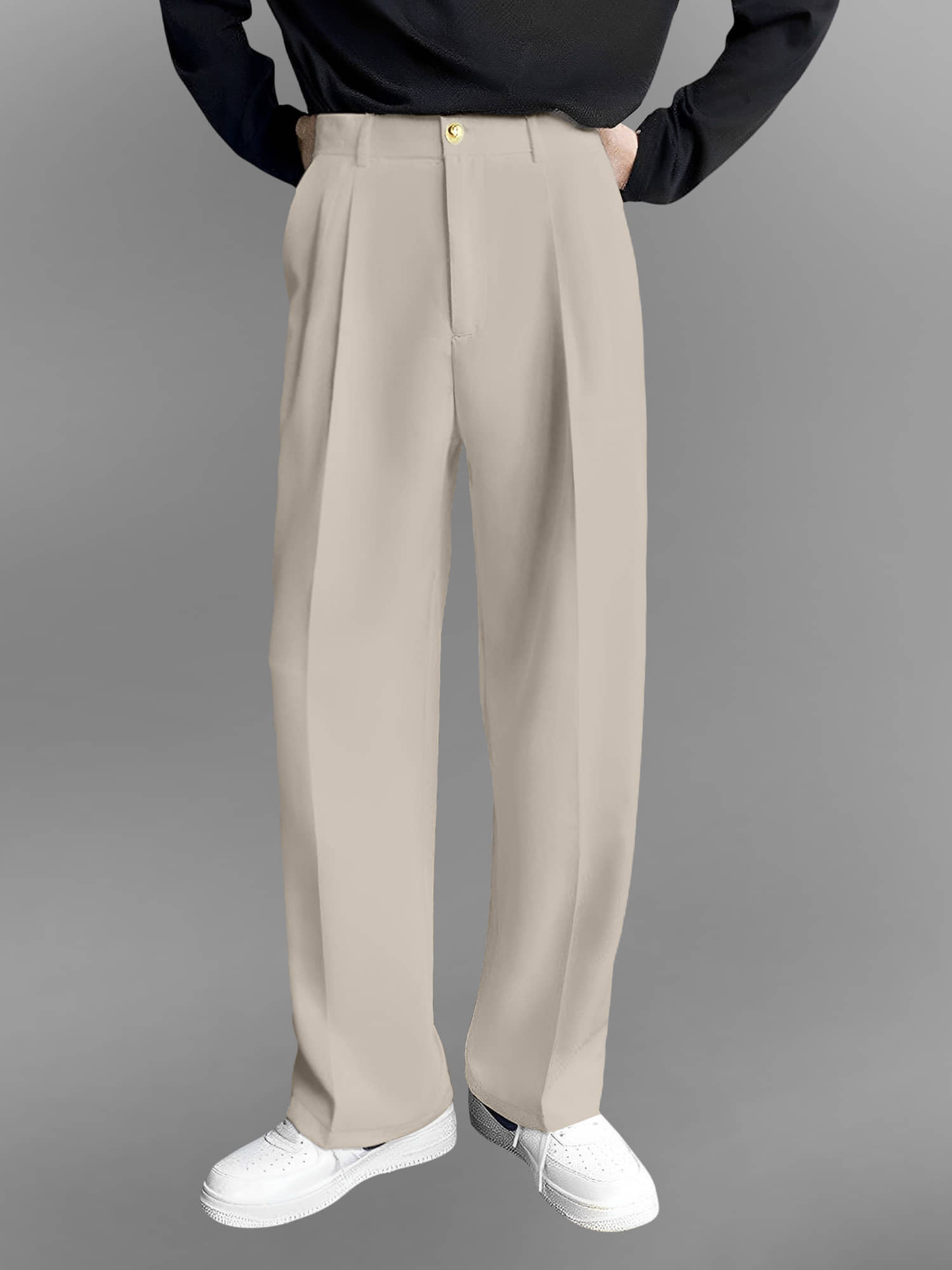 FTX Loose Pleated Men's Formal Trouser - Black ( Pack of 1 ) - Trousers | Buy online on ZillyBuy