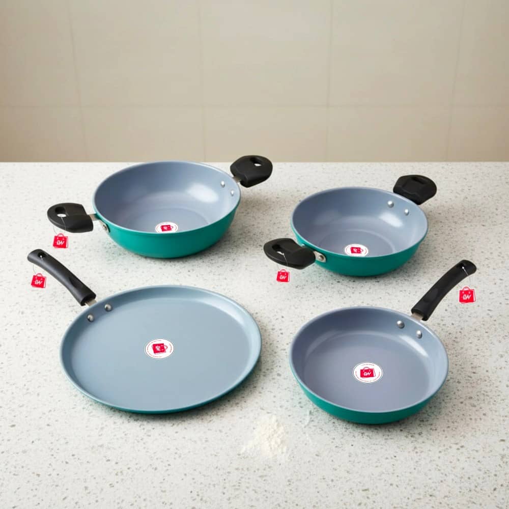 LAZYWINDOW Non Stick Iron Cookware Sets FryPan,Kadhai's&Tawa - Cookware | Buy online on ZillyBuy