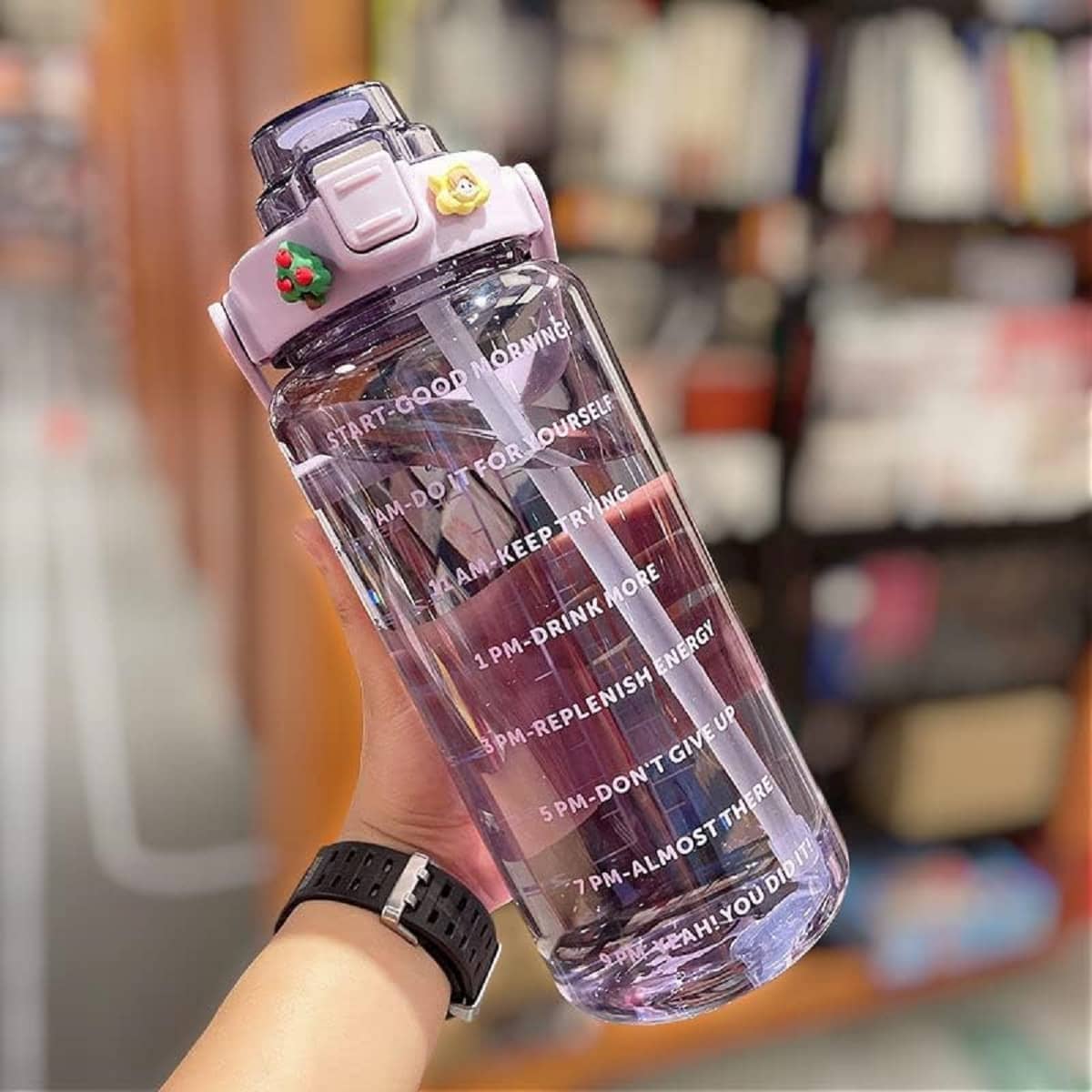 Weizny Purple Plastic Water Bottle 2000 mL ( Set of 1 )