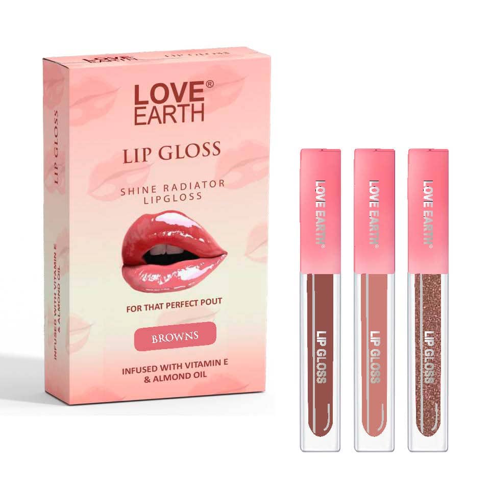 LOVE EARTH Brown Lip Gloss 6ml