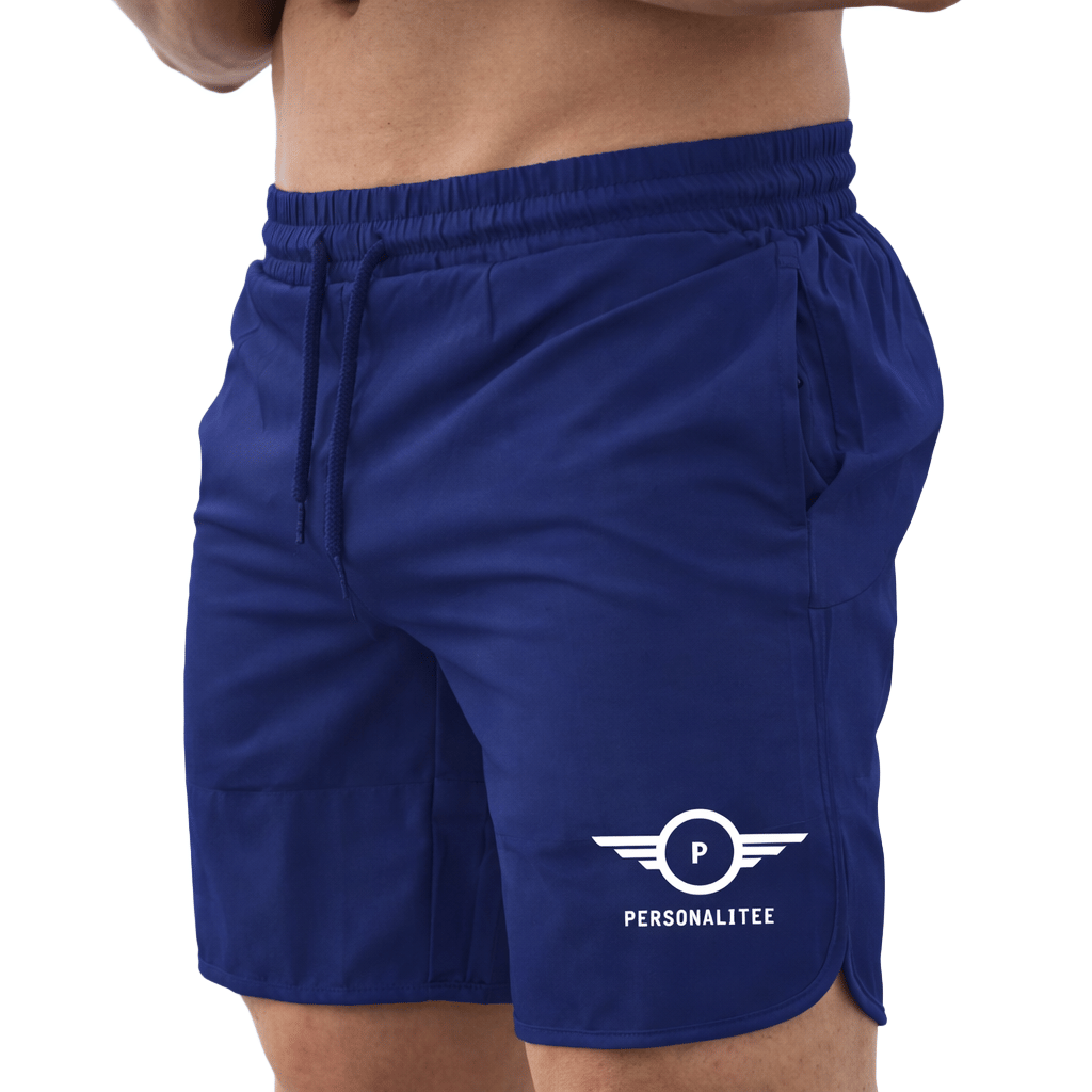 PERSONALITEE Blue Polyester Lycra Men's Gym Shorts ( Pack of 1 ) - Shorts | Buy online on ZillyBuy