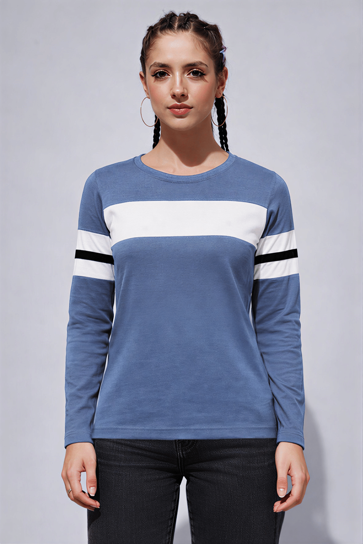 The Dry State Women Cotton Regular Fit Round Neck T-Shirt ( Multicolor 3 )