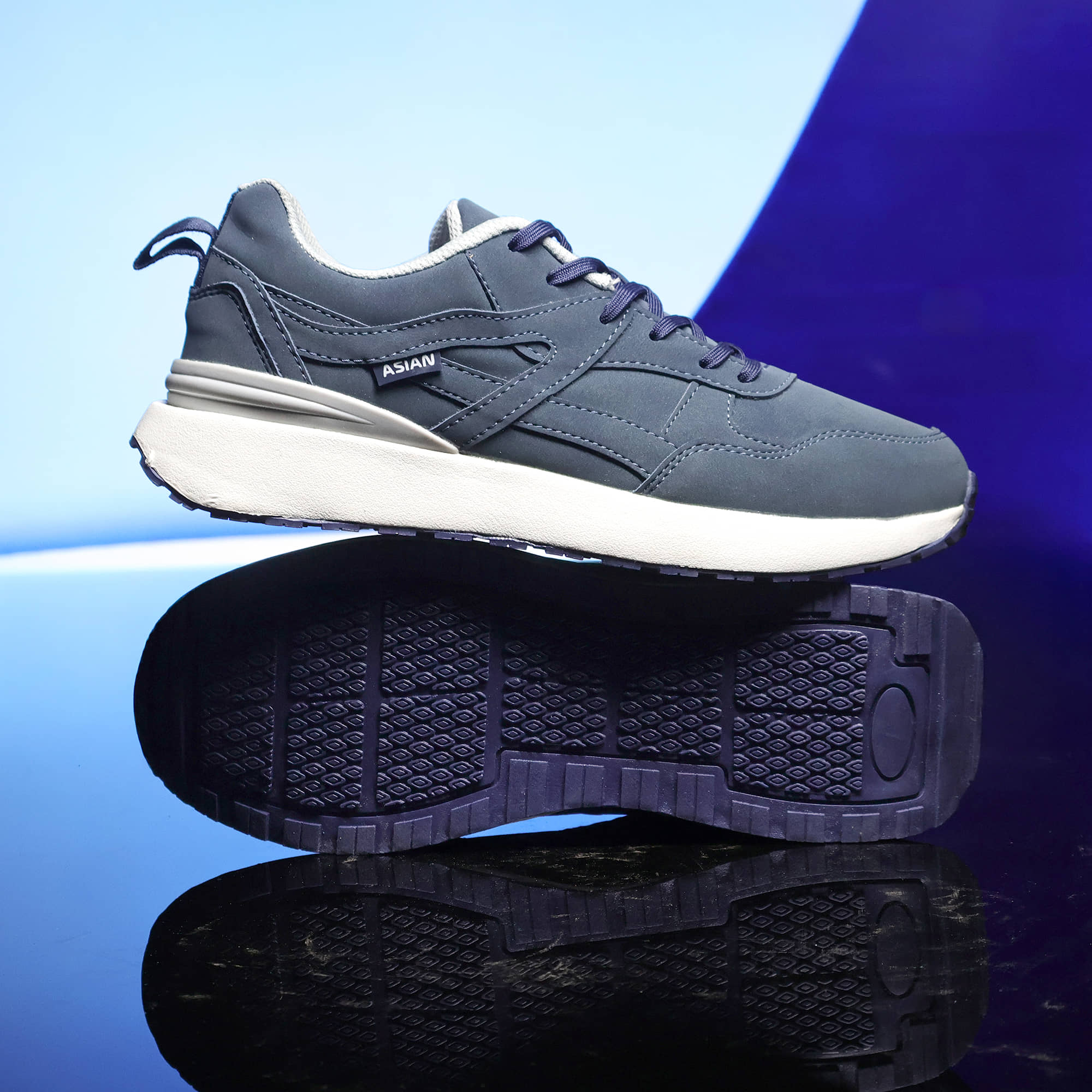 ASIAN TORONTO-03 Navy Men's Sneakers - Casual Shoes | Buy online on ZillyBuy