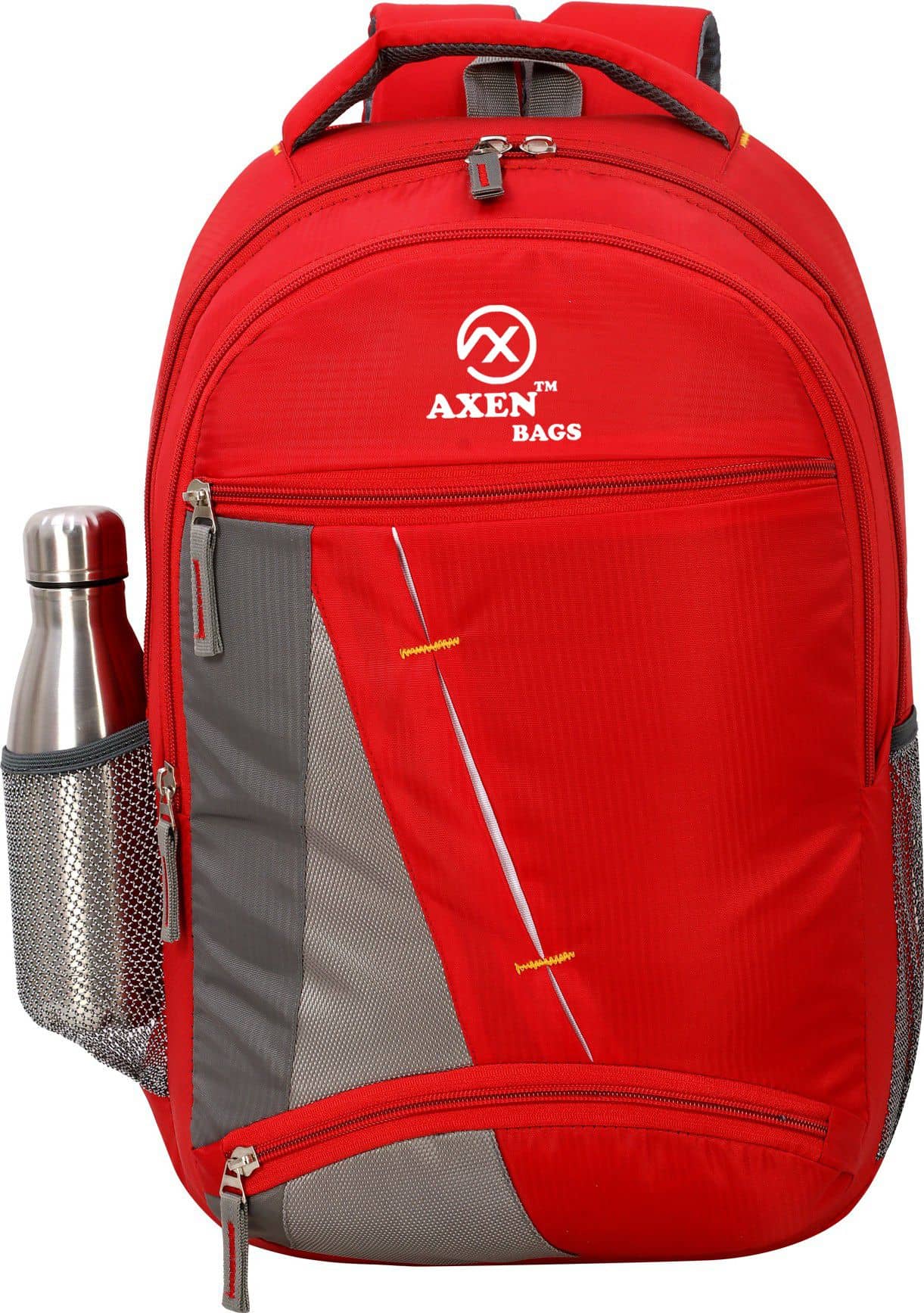 AXEN BAGS 30 Ltrs Polyester Backpack *For Men ( Red ) - Handbags | Buy online on ZillyBuy